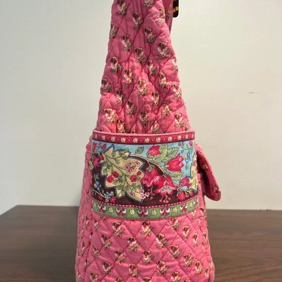 Vera Bradley Pink Pansy small messenger bag - Picture 8 of 11